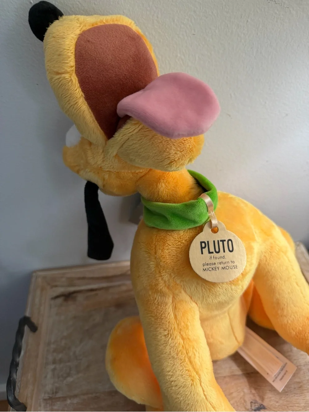 Walt Disney World Pluto Puppy Plush Tongue Out Disney Parks Exclusive w/ Tags